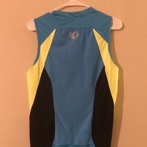 Pearl Izumi Cycling Shirt Blue & Yellow Like New